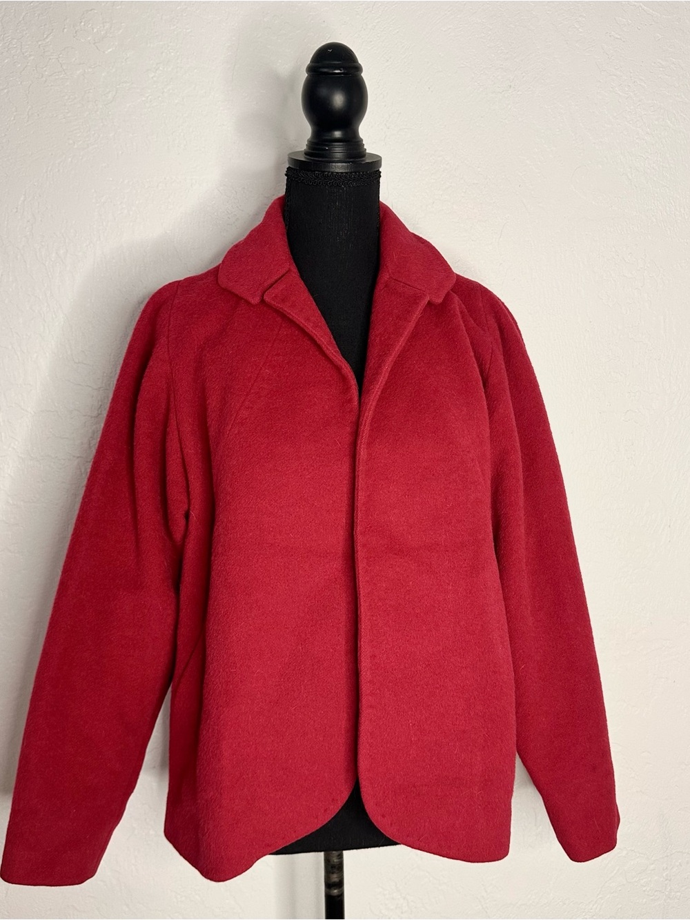 Jane Wolf Co. red wool coat by Strool